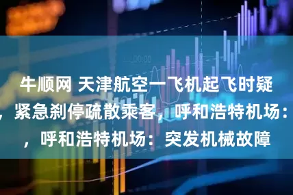 牛顺网 天津航空一飞机起飞时疑发出巨大声响，紧急刹停疏散乘客，呼和浩特机场：突发机械故障