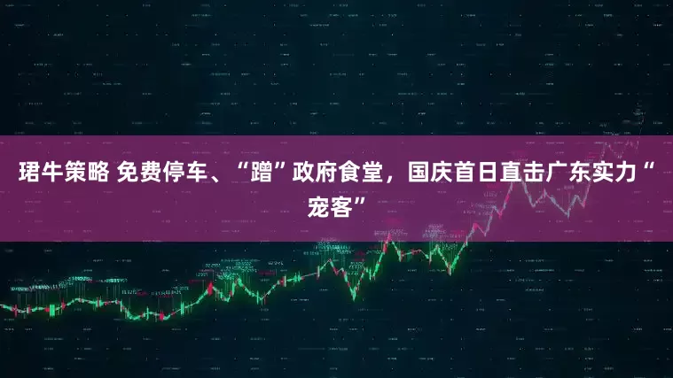 珺牛策略 免费停车、“蹭”政府食堂，国庆首日直击广东实力“宠客”